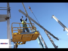 빌딩 가연 저장 가벼운 강철 구조 사무실 전공 가벼운 강철 프레임 구조