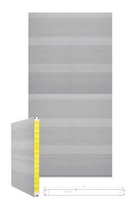 Acoustic Resistance Rockwool Sandwich Panel Insulation PU sealing