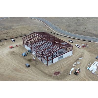 Light Prefab Warehouse Buildings Q235 Q355 Metal Steel Structure