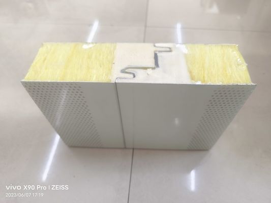 Glasswool Acoustic Soundproof Sandwich Panel Roofing Sheets OEM