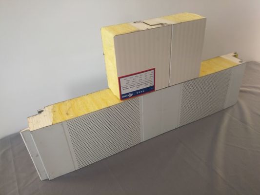 64kg/M3 Glass Fiber Glasswool Sandwich Panel Wall PUF Panel OEM